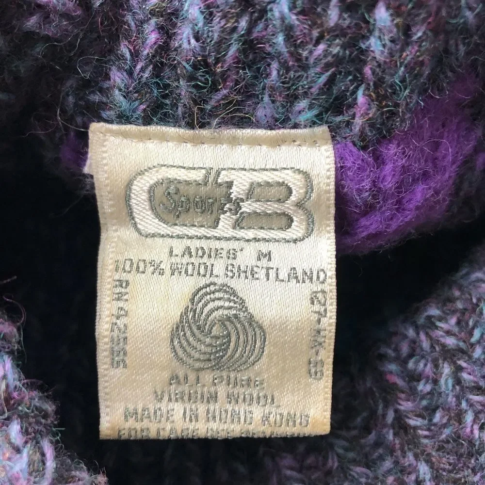 Vintage CB Sports 100% Wool Sweater - Picture 5 of 5